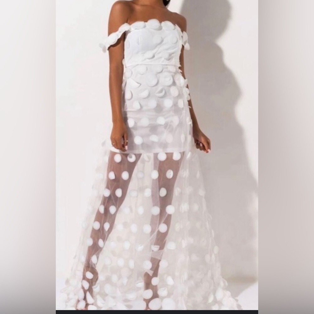 White Polka Dot Dress